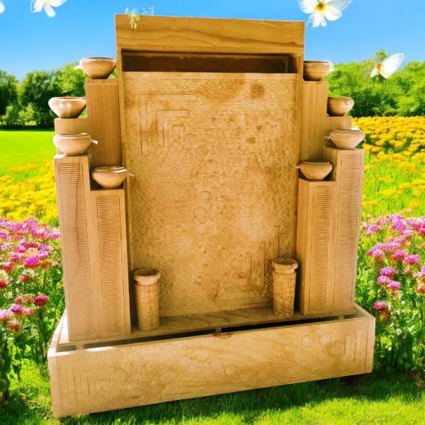 Sandstone Cascade Wall Fountain